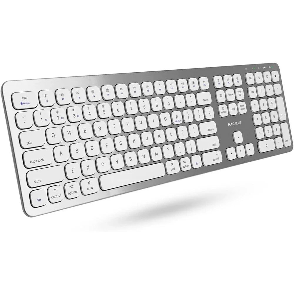 Macally Premium Bluetooth Keyboard for Mac with Numeric Keypad - Wireless